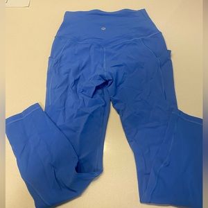 Lululemon Align w/ pockets size 6 high rise, blue Nile 25”